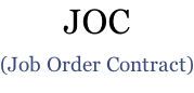 JOC  (Job Order Contract)